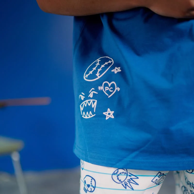 Blue Doodle T-Shirt - Image 5